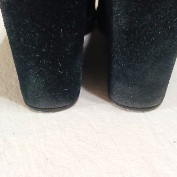 Vintage Coach Issy Black Suede and Jacquard Wedge size 8.5 - Picture 8 of 13